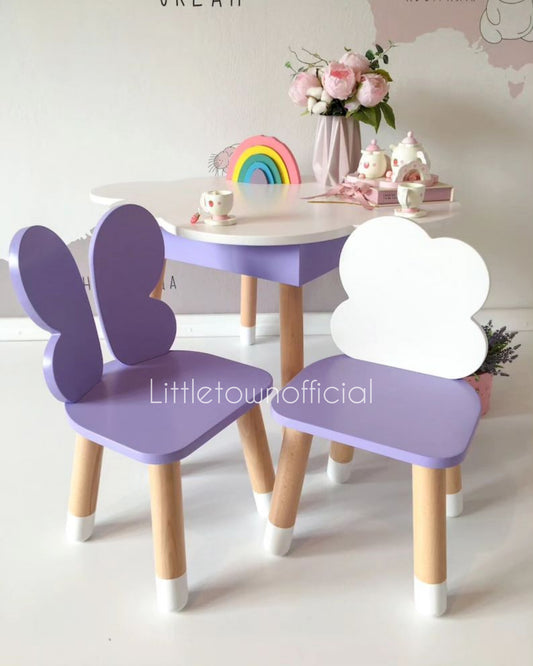 Cloud & Butterfly Table Chair Set
